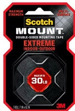 Extreme Double Sided Mounting Tape- 30 Lb. 1'' X 60''
