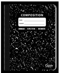 Unruled Comp. Notebook (Blank) 50 Sheets