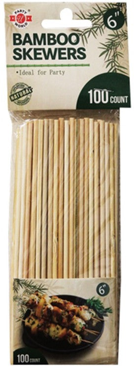 6'' Bamboo Skewers