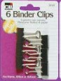 Binder Clips - Small - 3/4'' Wide- 3/8'' Capacity- 6/Cd