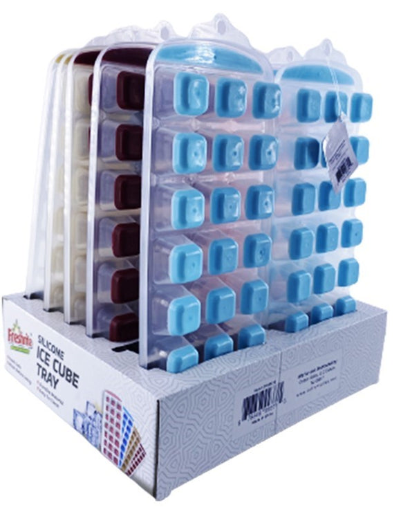 Silicone Square Ice Cube TRay- 21 Molds.