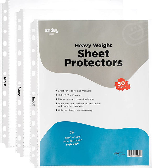 Heavy Weight Sheet Protectors- 25 Pack