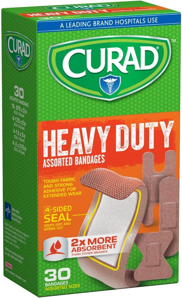 Curad H.D.  Bandages Ass. Sizes- 30 Ct.