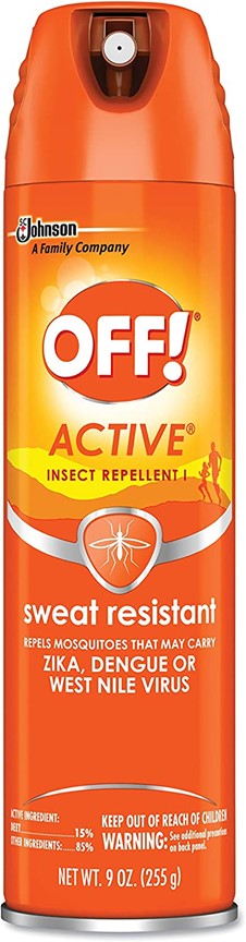 OFF! Active Insect Repellent- Sweat Resistant 6 Oz.