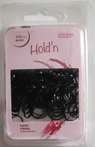 Hair Elestic Poly- Extra Small- Black- 250 Ct.