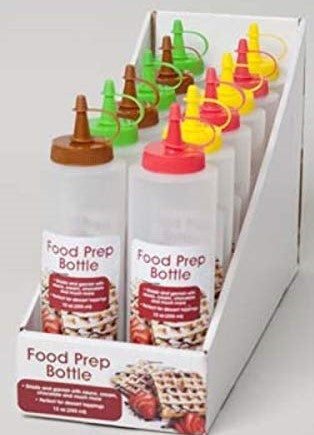 12 Oz Food Prep Bottle Asst Colors