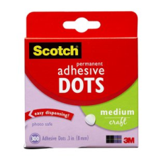Adhesive Dots Medium  300/pk