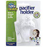 Bear Pacifier Holder- White