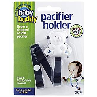 Bear Pacifier Holder- Navy