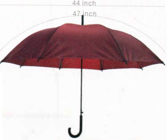 48'' Auto Open Stick Umbrella. Solid Colors