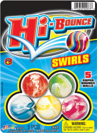 Hi Bounce Swirl Balls 5 Pk.
