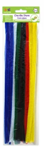 Chenille Stems Pipe  Cleaners- 40 Ct. Multi Mix