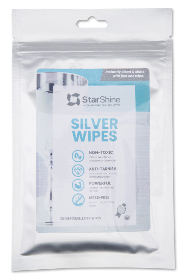 Silver Wipes- 20 Ct. Disposable Dry Wipes