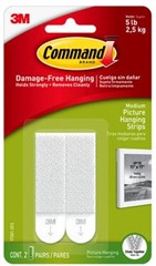 Command 5 Lb. White Picture Hanging Strips- 2 Pairs