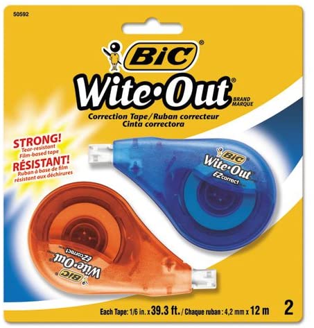 BIC Wite-Out Correction Tape- 2 Pk.