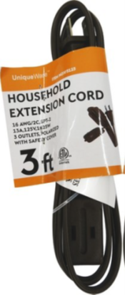 3' Extension Cord Brown