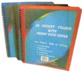 10 Pocket Folder With View