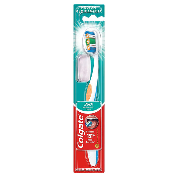 Colgate Toothbrushes 360 Degrees Compact Head- Med.