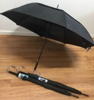 56'' Black Umbrella- Double Canopy