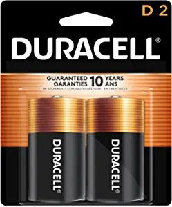 Duracell Alkaline D Batteries- 2 Pk.