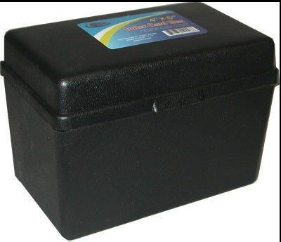 3 X 5 Index Card Box- Black
