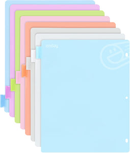 8 TAB DIVIDERS WITH INSERTABLE TABS