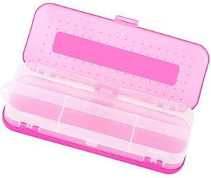 8'' Bright Color Double Deck Organizer Box- Pink