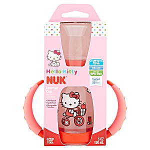 NUK? HELLO KITTY? LEARNER CUP 5OZ- 1PK- SILICONE