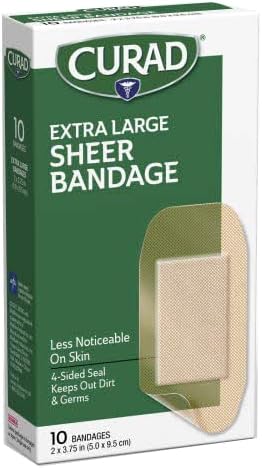 Curad Sheer Bandage- 2'' X 3 3/4'' 10 Ct.