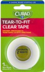 Curad Tear To Fit Clear Tape- 1'' X 10 Yd.