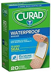 Curad Waterproof Bandages 1'' X 3-1/4'' 20 Ct.