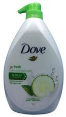 Dove Body Wash- W. Pump- Cucumber- 34 Oz.