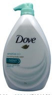 Dove Body Wash- W. Pump- Sensitive Skin 34 Oz.