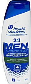 Head & Shdr 2 IN 1- Men Refreshing Menthol- 13.5 Oz.