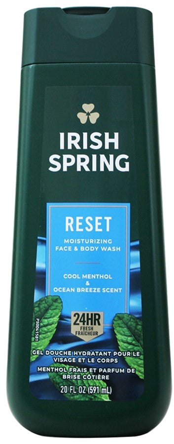 Irish Spring Body Wash- Cool Menthol & Ocean Breeze- 20 Oz.