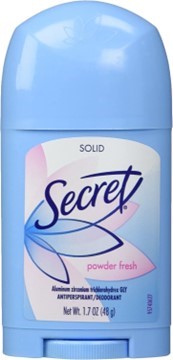 Secret Solid Deodorant Shower- Powder Fresh- 1.7 Oz.