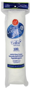 Cotton Rounds Pads- 100 Pads