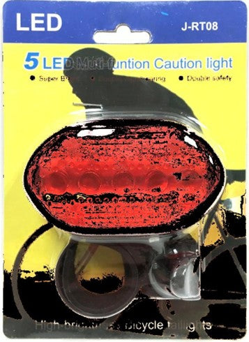 Bicycle Light- 5 LED- Red-