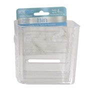 Bin Suction Cup Clear SM. 4.25x3.25x4''