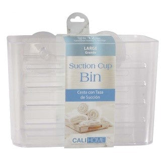 Bin Suction Cup Clear Large- 7.25x3.75x4.75''