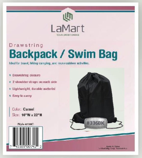 Backpack / Swim Bag- Black
