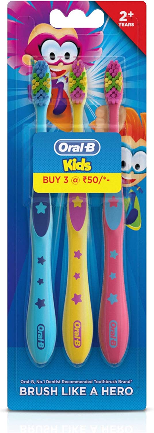 Oral-B Kids Toothbrush- Extra Soft- 3 Pk.
