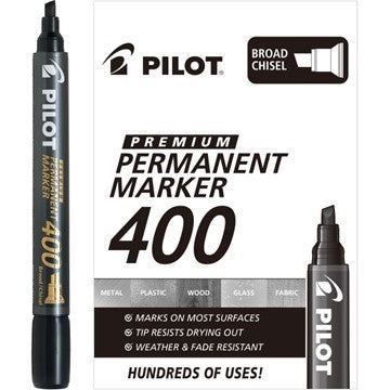 Permanent Marker (400) Chisel Pt. Black