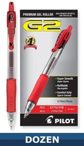 G2-5 RED XF BAR-CODED PEN