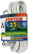 25' 3 Outlet White  Extention Cord