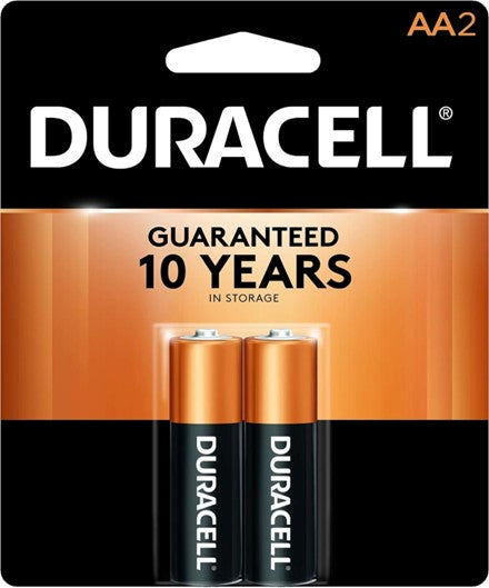 AA Duracell Coppertop Batteries- 2 Pk.