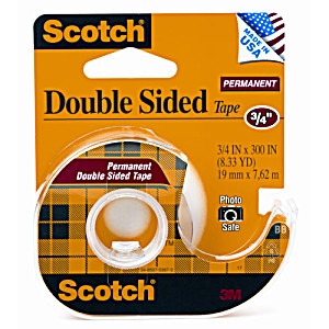 SCOTCH Double Sided Tape 237- 3/4'' X 300''