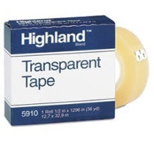 TRANS. TAPE 1/2''X36 YD. BOXED