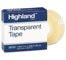 TRANS. TAPE 3/4'' X36 YD. BOXED-CLEAR