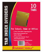 10 Tab Poly Subject Dividers